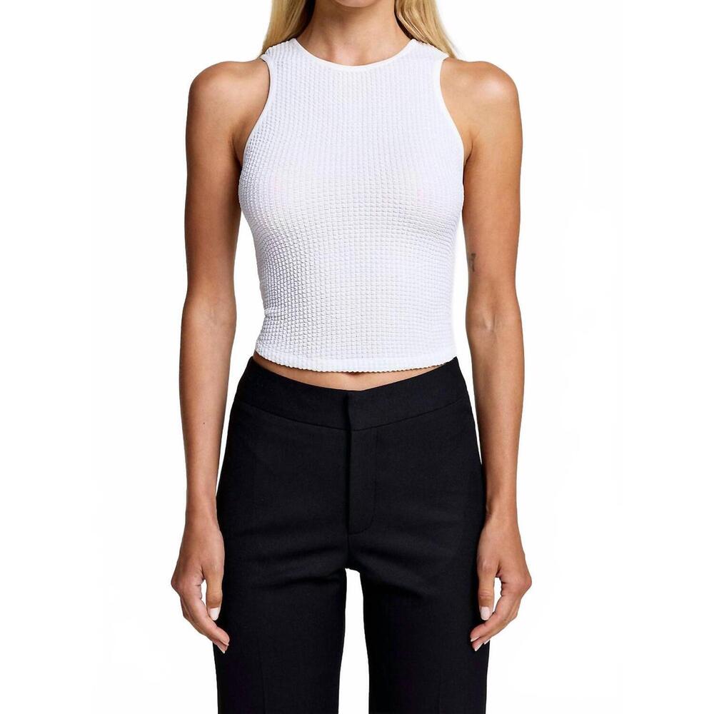 NEW SMYTHE muscle rib tank in white